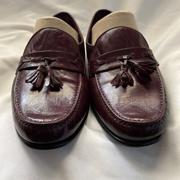 Wright Men’s Shoes 7.5 EEE Brown Tassel Loafer Made in Italy Leather Church New main image 5